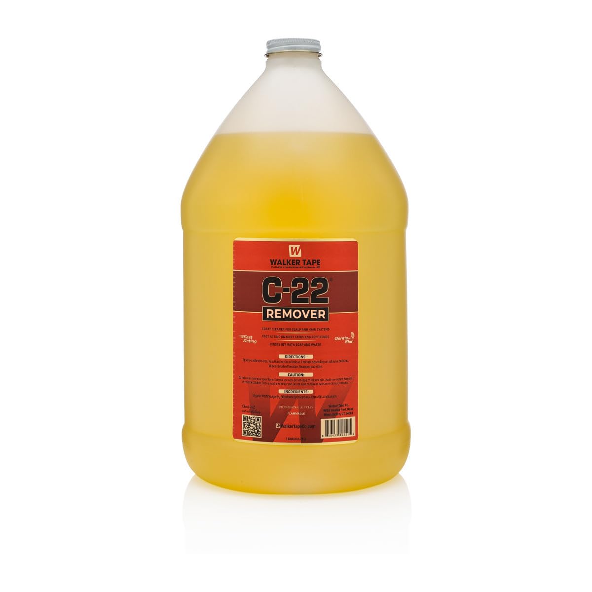 Walker Tape C22 Remover | Adhesive Remover For Hair Wigs & Patches,Hair Toupees & Extensions| Fast Cleaner | Fast-Acting | Citrus Flavor | Skin Safe | Pack 1 (1 GALLON (3.79 L))
