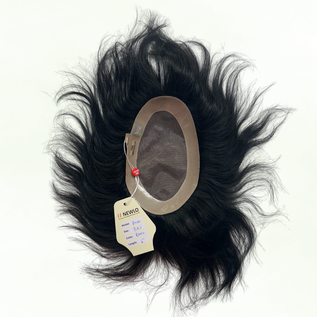 Newlo UHB Dura Men’s Hair Patch | 100% Human Hair | Natural Look Non-Surgical Hair Wig System