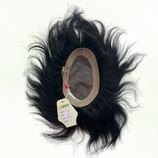 Newlo UHB Dura Men’s Hair Patch | 100% Human Hair | Natural Look Non-Surgical Hair Wig System