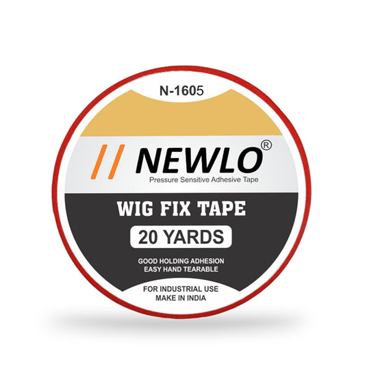 Newlo Wig Fix Red Tape 20 Yards | Strong Adhesion | Easy Application | Non-Shiny Finish | Sensi Tek | Waterproof | Double Sided |