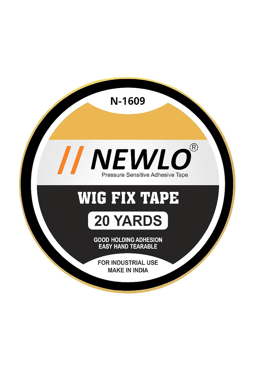 Newlo Black Hair Wig Fix Tape 20 Yards | Double-sided Tape | Water & Sweat Resistant | Skin-Friendly | Easy to Apply & Remove |