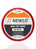 Newlo Red Wig Fix Tape 50M | Strong Adhesion | Comfortable Wear | Easy Application | Water-Resistant | Double Sided Tape | Sensi Tek