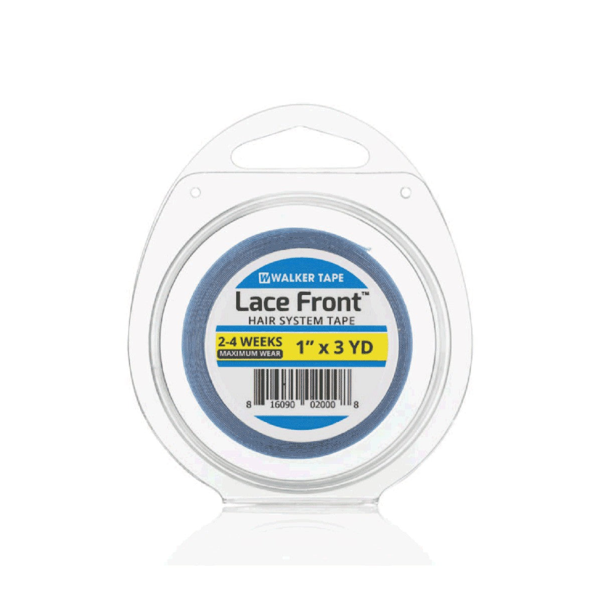 WalkerTape Lace Front Waterproof Double -Sided Wig Tape (1 Inch x 3 Metre) | Hair Patch Tape For Men & Women | Strong Adhesive for Hair System | Maximum Hold Upto 2-4 Week | Easy to Use & Clean | Blue