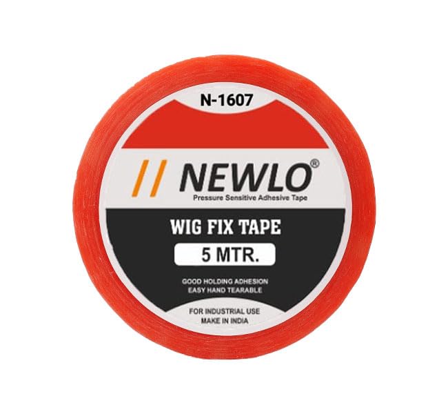 Newlo Red Wig Fix Tape 5M | Double Sided Tape | Waterproof Tape | Easy To Use | No Irritation On Skin | Strong Hold |