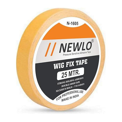 Newlo Golden Cloth Hair Patch Tape | Hair Wig Tape| Double-sided | Cotton-Cloth | Waterproof| 25 Meter