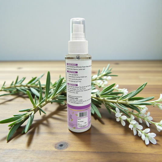 Newlo Rosemary Water Anti-Hair Fall Spray with 100% Pure Rosemary Water for Hair Growth, Stronger & Denser Hair, Shiny & Smooth Hair, 100 ml