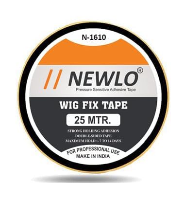 Newlo Black Wig Fix Tape 25M | Waterproof | Double Sided Cloth Tape | Strong Hold | Skin - Friendly | Easy to Use |