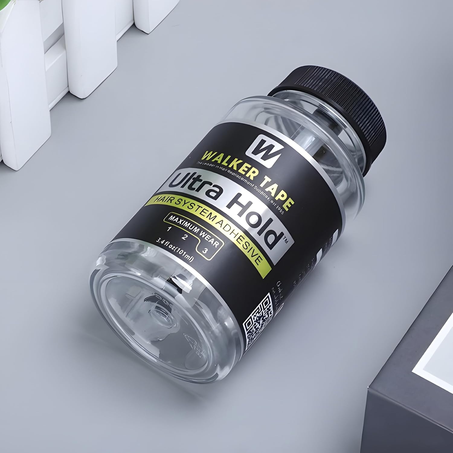 Walker Tape Ultra Hold Hair Patch Glue | Waterproof | Maximum Wear (4+ Weeks) | Clear Transperent Glue | Skin Safe (101 ML)