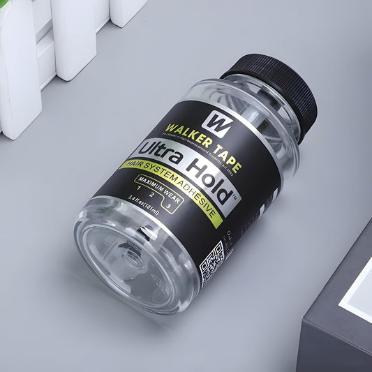 Walker Tape Ultra Hold Hair Patch Glue | Waterproof | Maximum Wear (4+ Weeks) | Clear Transperent Glue | Skin Safe (101 ML)