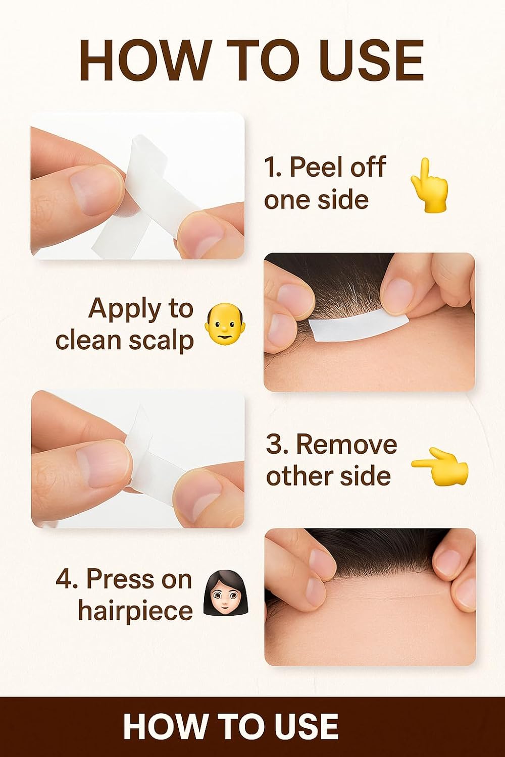 Walker Tape Ultra Hold Waterproof Double-Sided Hair System Wig Tape – All-Weather Resistant, Maximum Hold Up to 2-4 Weeks, 1 Inch X 3 Yards – Easy to Use