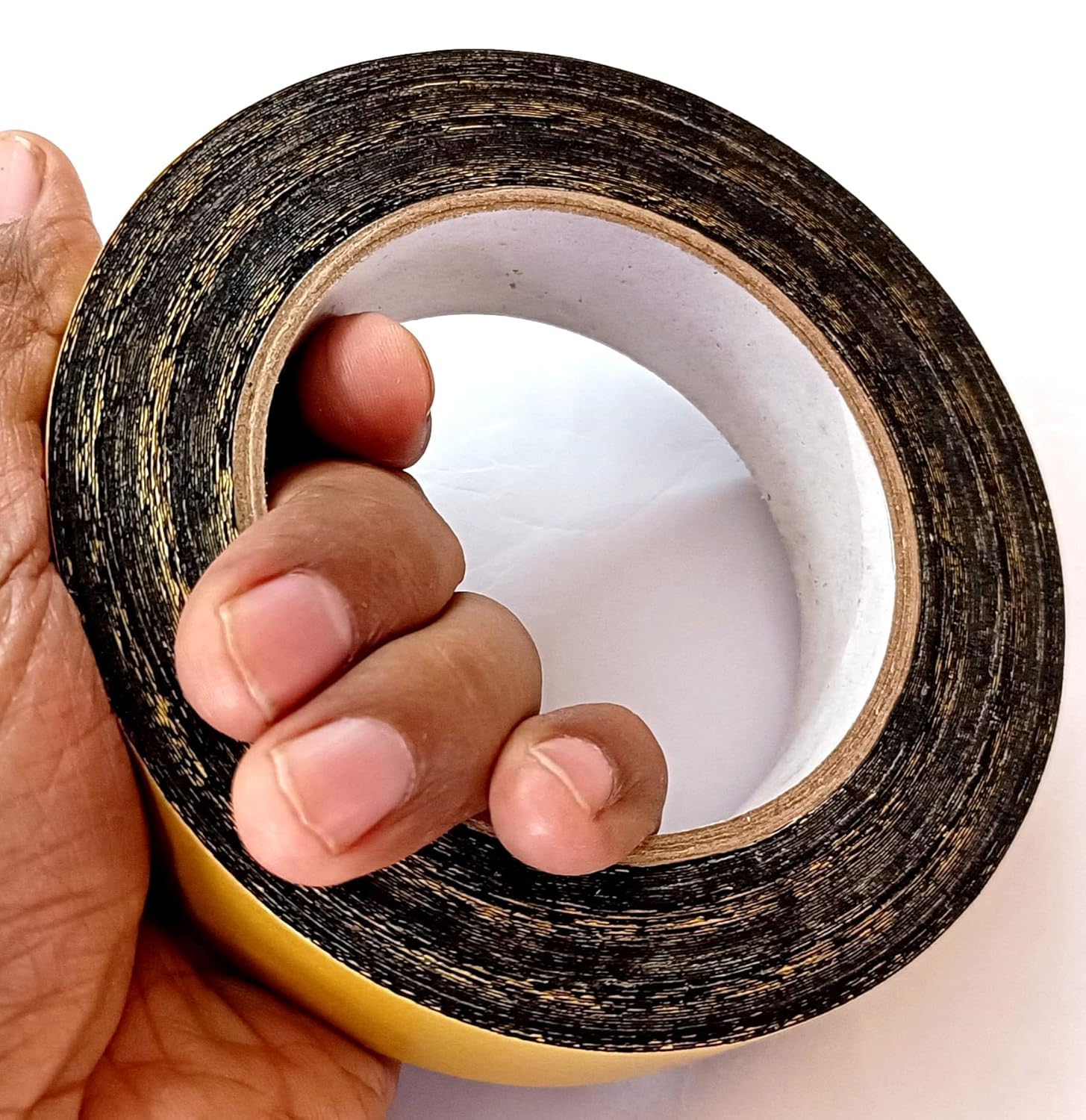 Newlo Black Wig Fix Tape 25M | Waterproof | Double Sided Cloth Tape | Strong Hold | Skin - Friendly | Easy to Use |