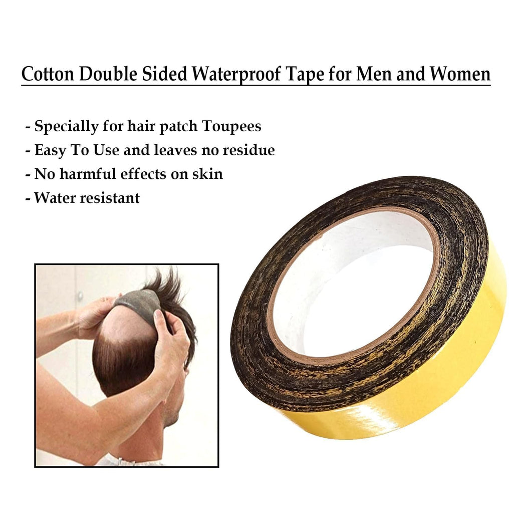 Newlo Black Wig Fix Tape 25M | Waterproof | Double Sided Cloth Tape | Strong Hold | Skin - Friendly | Easy to Use |