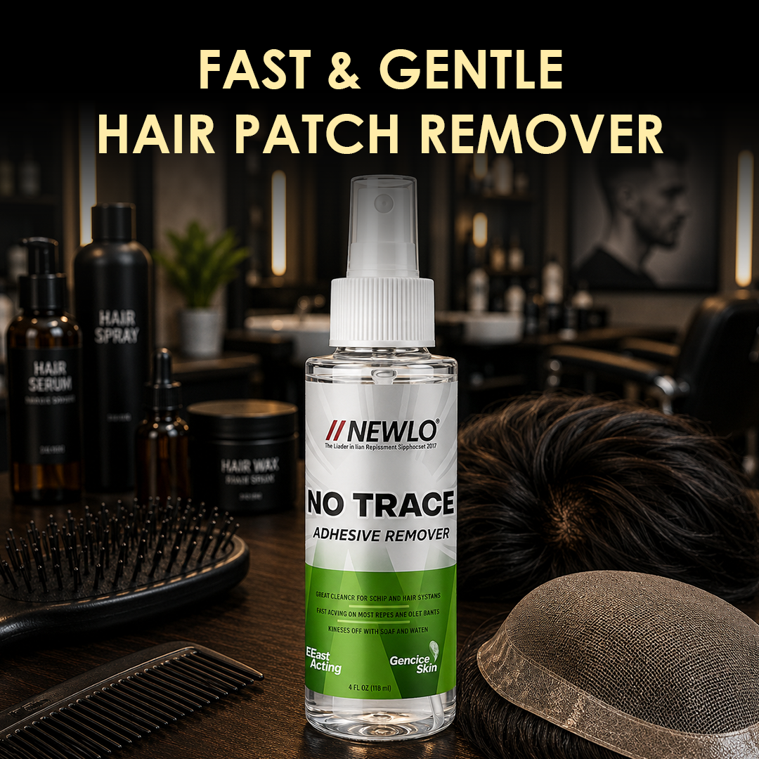 Newlo No Trace Adhesive Remover For Hair Patch & Wigs| Fast-Acting| Citrus Flavour| Great Cleaner| 4 oz. (118 ml)