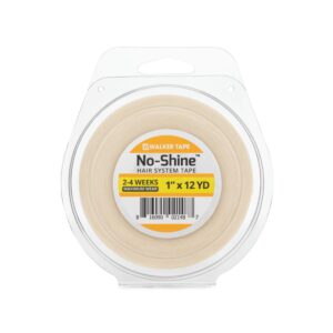 Walker No-Shine Hair System Tape 1" x 12 Yards – Maximum Wear, Matte Finish.