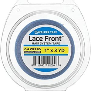 Walker Lace Front Hair System Tape 1" x 3 Yards – Maximum Wear, 2–4 Week Hold